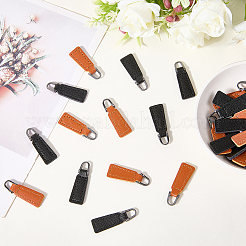 40Pcs 2 Colors PU Leather Zipper Puller&nbsp;FIND-GF0008-33