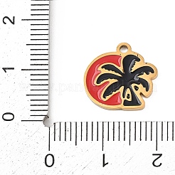 304 Stainless Steel Enamel Charms&nbsp;FIND-I068-02G-02
