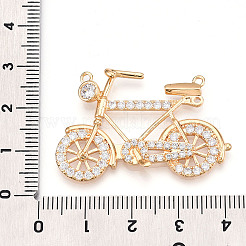 Brass Micro Pave Cubic Zirconia Pendants&nbsp;ZIRC-T016-11