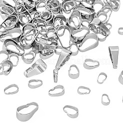 120Pcs 4 Styles Brass Snap on Bails&nbsp;KK-TA0009-24S