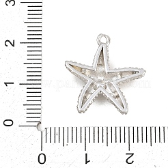 Brass & ABS Plastic Imitation Pearl Pendants&nbsp;PL-CBAB484-06P
