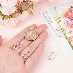 6Pcs Brass Peanut Twister Clasps&nbsp;FIND-SC0003-97P