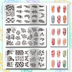 Stainless Steel DIY Nail Art Templates&nbsp;MRMJ-WH0092-035