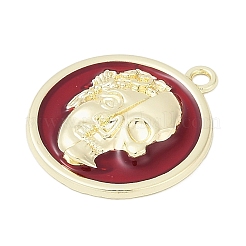 Gothic Alloy Enamel Pendants&nbsp;PALLOY-R151-66G-01