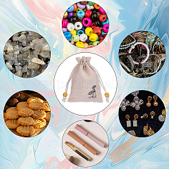 20Pcs Burlap Packing Pouches&nbsp;ABAG-SP0001-57A