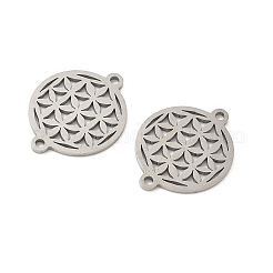 201 Stainless Steel Laser Cut Connector Charms&nbsp;STAS-P428-08P