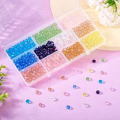 330Pcs 11 Colors Electroplate Glass Beads Strands&nbsp;EGLA-TA0001-94