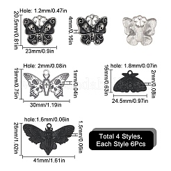 24Pcs 4 Style Alloy Enamel Pendants&nbsp;FIND-SC0005-08