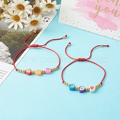 Adjustable Nylon Thread Braided Bracelets&nbsp;BJEW-JB06349-02