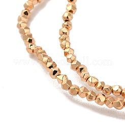 Electroplated Synthetic Non-magnetic Hematite Beads Strands&nbsp;G-I364-O01-LG