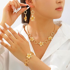 Zinc Alloy Bracelets & Earrings & Necklaces&nbsp;WG5D022-02