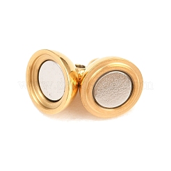 304 Stainless Steel Magnetic Clasps&nbsp;STAS-P452-03B-G