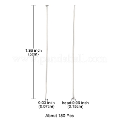 304 Stainless Steel Flat Head Pins&nbsp;STAS-YW0001-50