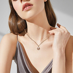 10Pcs Brass Micro Pave Clear Cubic Zirconia and ABS Imitation Pearl Pendants&nbsp;KK-BBC0023-98