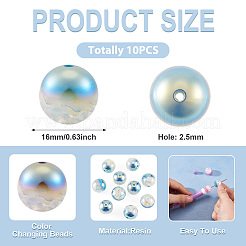 10Pcs Resin Beads&nbsp;PACR-TA0001-33J