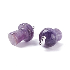 Natural Amethyst Pendants&nbsp;G-M380-B12-P