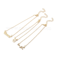 3Pcs Alloy Rhinestones Anklets&nbsp;LS-AJEW-S083-01G-12