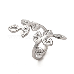 Non-Tarnish 304 Stainless Steel Open Cuff Ring Components&nbsp;RJEW-Z015-06P