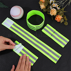 4Pcs Polyester Reflect Light Wristbands&nbsp;AJEW-CN0005-23B