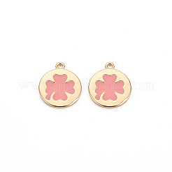 Brass Enamel Charms&nbsp;KK-S356-669G-NF