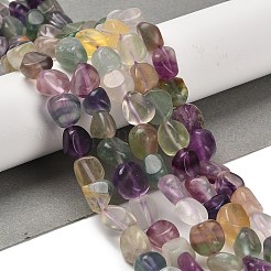 Natural Colorful Fluorite Beads Strands&nbsp;G-P497-01E-10