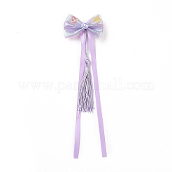 Bowknot Long Ribbon Alligator Hair Clip&nbsp;LS-PHAR-D013-03E