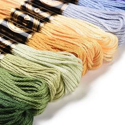 12 Skeins 12 Colors 6-Ply Polyester Embroidery Floss&nbsp;OCOR-M009-01B-14
