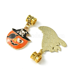 Halloween Alloy Enamel European Dangle Charms&nbsp;PALLOY-FS00014