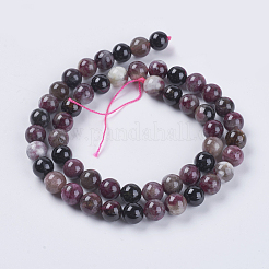 Natural Tourmaline Beads Strands&nbsp;G-G446-8mm-03