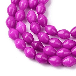 Natural Dyed White Jade Beads Strands&nbsp;G-H343-C01-01