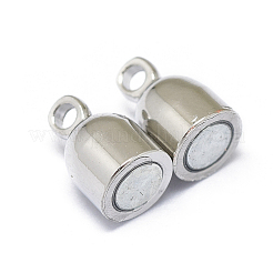 Rack Plating Brass Magnetic Clasps with Loops&nbsp;KK-F801-05-P