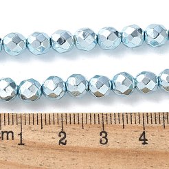 Electroplated Synthetic Non-magnetic Hematite Beads Strands&nbsp;G-B132-B01-01H