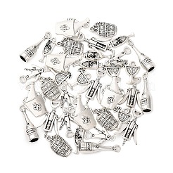 35Pcs 7 Styles Wine Theme Tibetan Style Alloy Pendants&nbsp;TIBE-FP0001-10