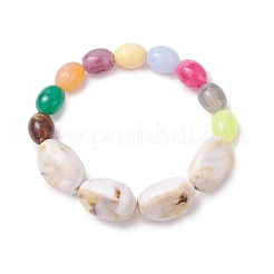 Acrylic Beaded Stretch Bracelets for Women&nbsp;BJEW-JB12166-02