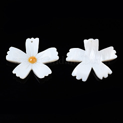 Natural Freshwater Shell Pendants&nbsp;SHEL-N003-18