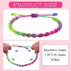 Braided Nylon Thread Cord Bracelets&nbsp;BJEW-SW00049-02