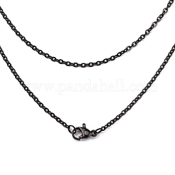 304 Stainless Steel Cable Chain Necklaces&nbsp;STAS-L164C-01B
