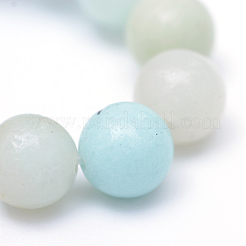 Round Natural Grade A Amazonite Bead Strands&nbsp;X-G-R345-6mm-16