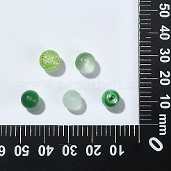100Pcs Transparent Frosted Glass Beads Strands&nbsp;GLAA-CJ0002-04