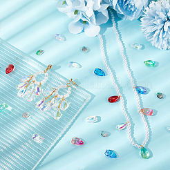 200Pcs 10 Styles Transparent Glass Charms&nbsp;GLAA-GA0001-67
