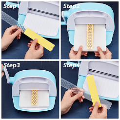 12Pcs 12 Patterns Plastic Fondant Stencil&nbsp;DIY-GL0001-56B