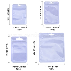 40Pcs 4 Styles Macaron Color Plastic Yin-yang Resealable Bags&nbsp;OPP-FS0001-18A