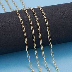 3.28 Feet Soldered Brass Paperclip Chains&nbsp;X-CHC-G005-03G