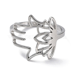 Non-Tarnish 304 Stainless Steel Adjustable Rings&nbsp;RJEW-B047-07P