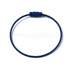 Spray Painted 201 Stainless Steel Wire Cable Keychains&nbsp;BJEW-T019-01B
