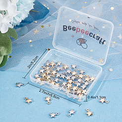 60Pcs 2 Colors Brass Charms&nbsp;KK-BBC0002-52