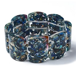 Dyed Natural Imperial Jasper & Synthetic Opal Stretch Bracelets&nbsp;BJEW-G702-01D