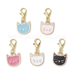 5Pcs Alloy Enamel Pendant Decoration&nbsp;HJEW-JM03411