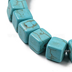 Dyed Synthetic Turquoise Beads Strands&nbsp;G-G075-B02-02