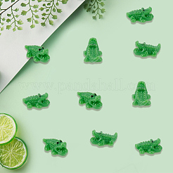 100Pcs Opaque Resin Crocodile Display Decorations&nbsp;RESI-SP0001-67A